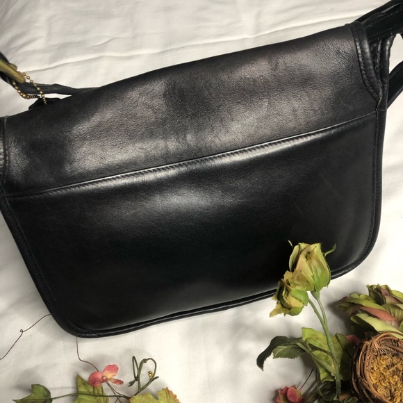 - Coach Patricia legacy saddle vintage shoulder cross body messenger black… - Picture 3 of 10